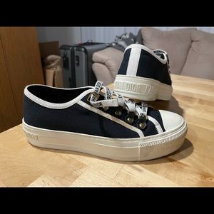 WALK'N'DIOR SNEAKER (black cotton canvas)